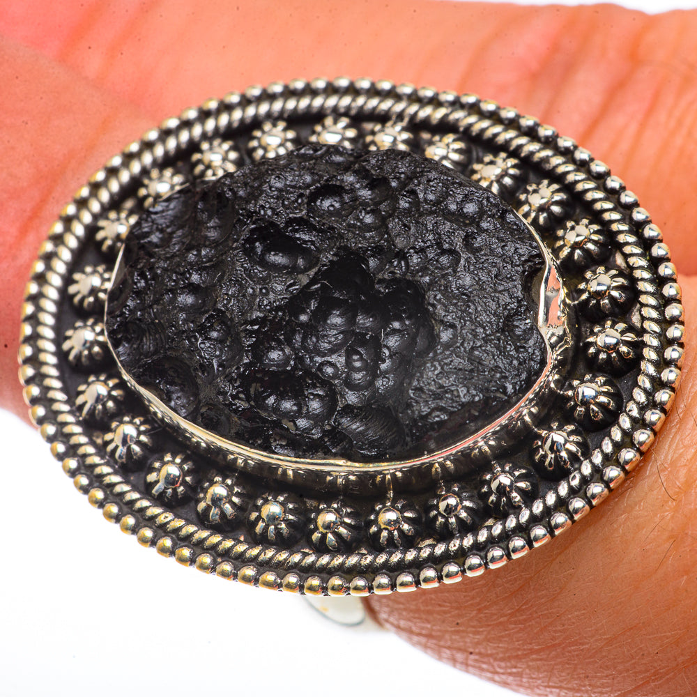 Tektite Rings handcrafted by Ana Silver Co - RING66816