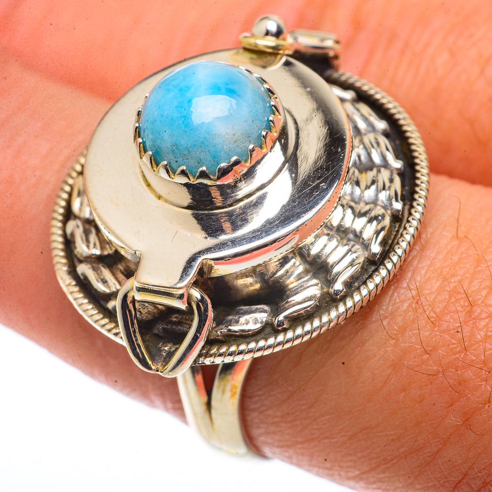 Larimar Rings handcrafted by Ana Silver Co - RING66817