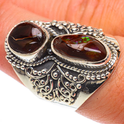 Mexican Fire Agate Rings handcrafted by Ana Silver Co - RING66819