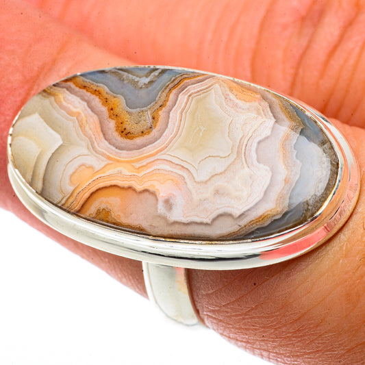 Laguna Lace Agate Rings handcrafted by Ana Silver Co - RING66820