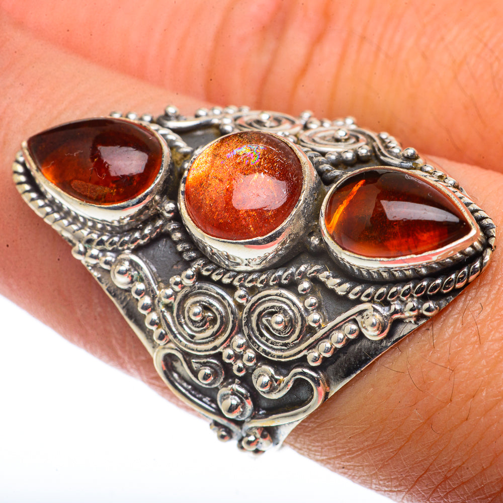 Sunstone Rings handcrafted by Ana Silver Co - RING66822