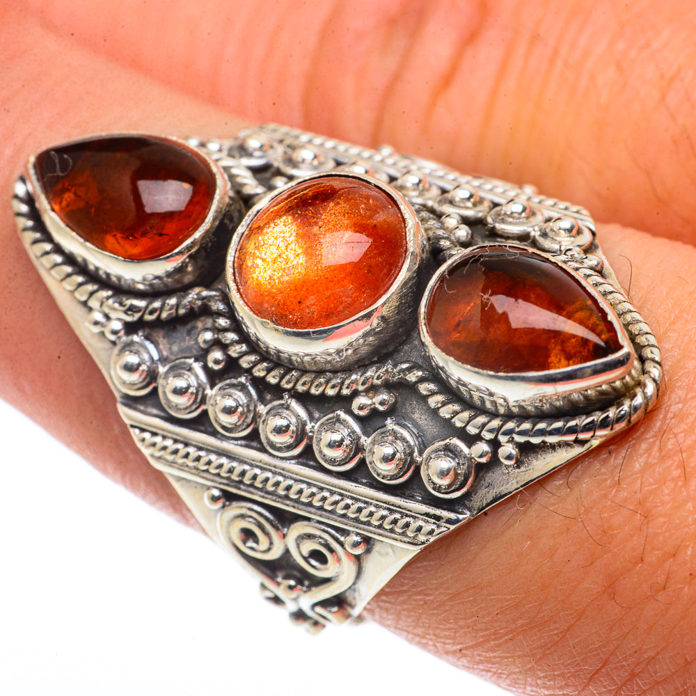 Sunstone Rings handcrafted by Ana Silver Co - RING66834