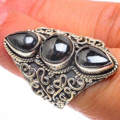 Hematite Rings handcrafted by Ana Silver Co - RING66848