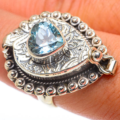 Blue Topaz Rings handcrafted by Ana Silver Co - RING66856