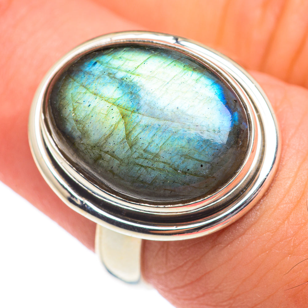 Labradorite Rings handcrafted by Ana Silver Co - RING66865