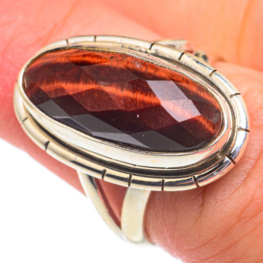 Red Tiger Eye Rings handcrafted by Ana Silver Co - RING66867