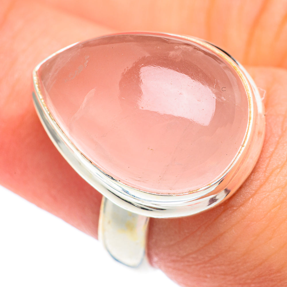 Rose Quartz Rings handcrafted by Ana Silver Co - RING66870