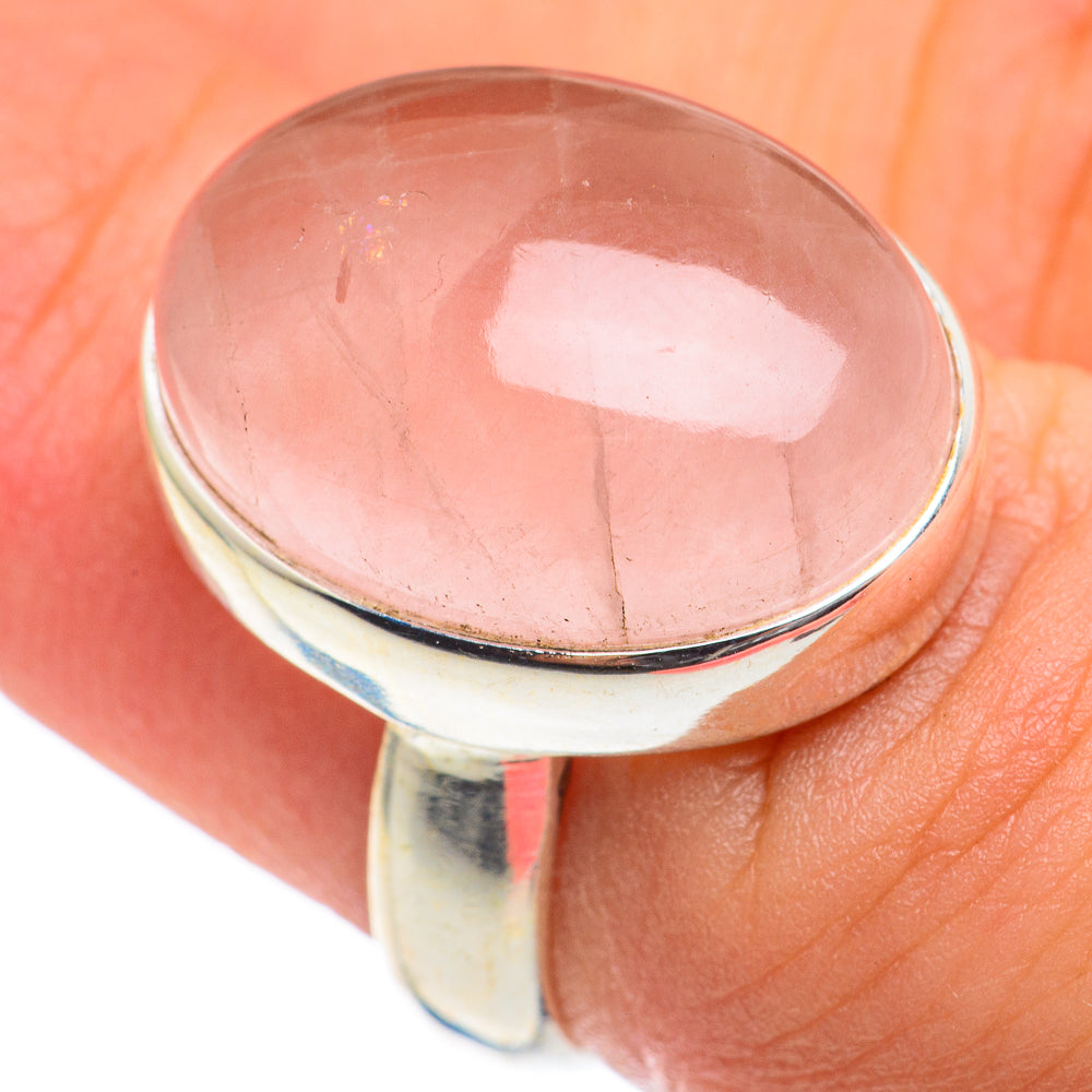 Rose Quartz Rings handcrafted by Ana Silver Co - RING66872