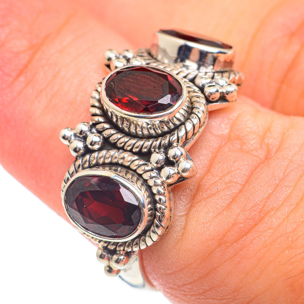 Garnet Rings handcrafted by Ana Silver Co - RING66873