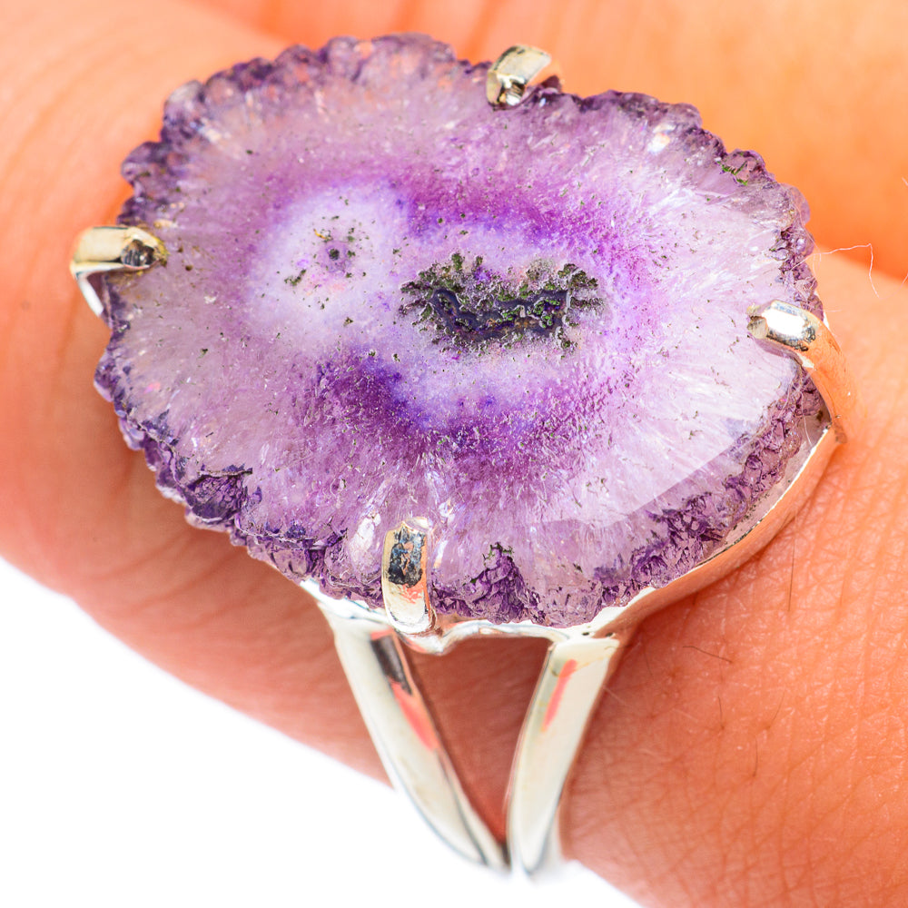 Amethyst Stalactite Rings handcrafted by Ana Silver Co - RING66875