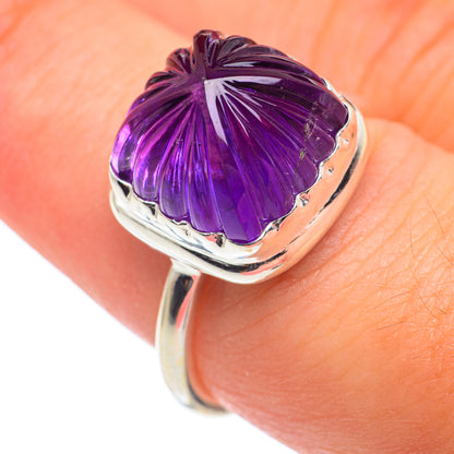 Amethyst Stalactite Rings handcrafted by Ana Silver Co - RING66876
