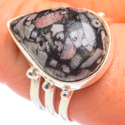Crinoid Fossil Rings handcrafted by Ana Silver Co - RING66879