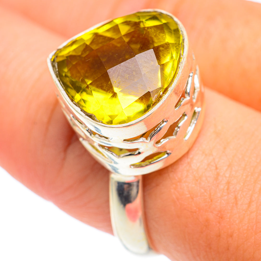 Olive Quartz Rings handcrafted by Ana Silver Co - RING66886