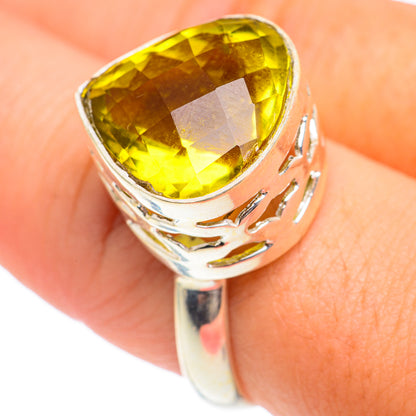 Olive Quartz Rings handcrafted by Ana Silver Co - RING66886
