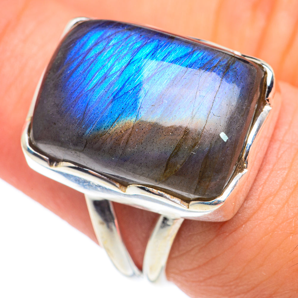 Labradorite Rings handcrafted by Ana Silver Co - RING66887