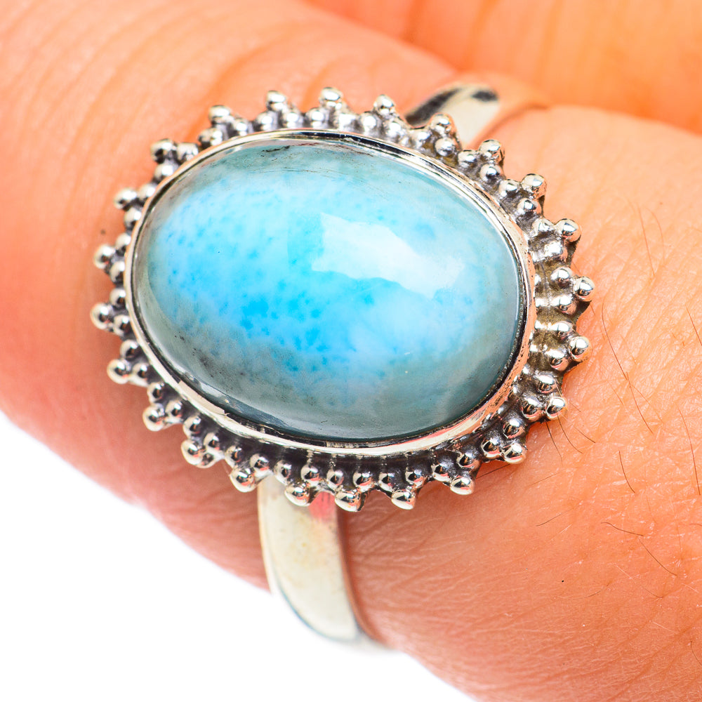 Larimar Rings handcrafted by Ana Silver Co - RING66888