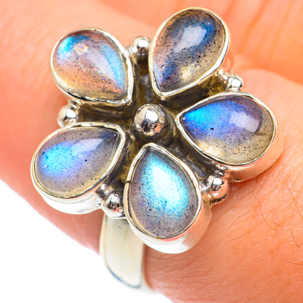 Labradorite Rings handcrafted by Ana Silver Co - RING66891