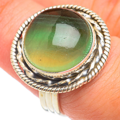 Green Fluorite Rings handcrafted by Ana Silver Co - RING66893