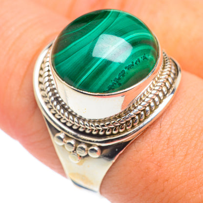 Malachite Rings handcrafted by Ana Silver Co - RING66894