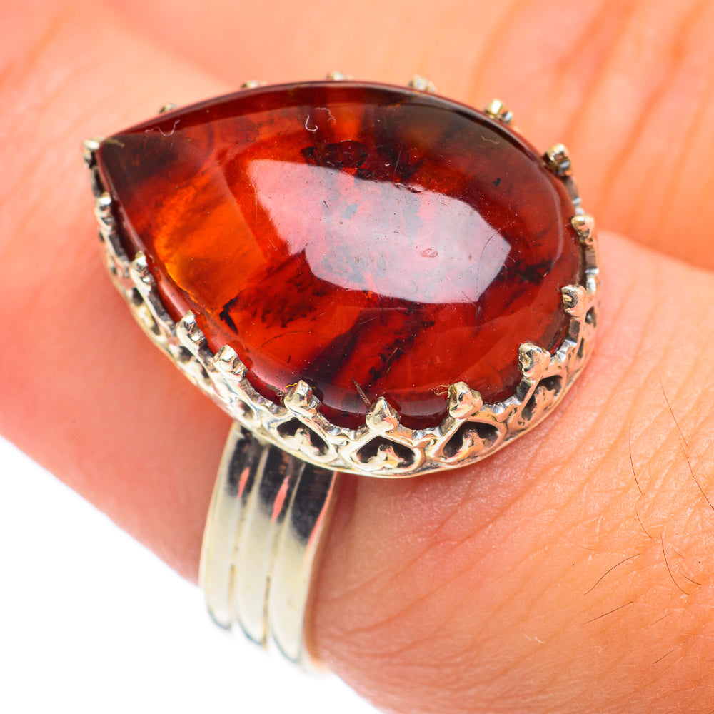 Baltic Amber Rings handcrafted by Ana Silver Co - RING66898