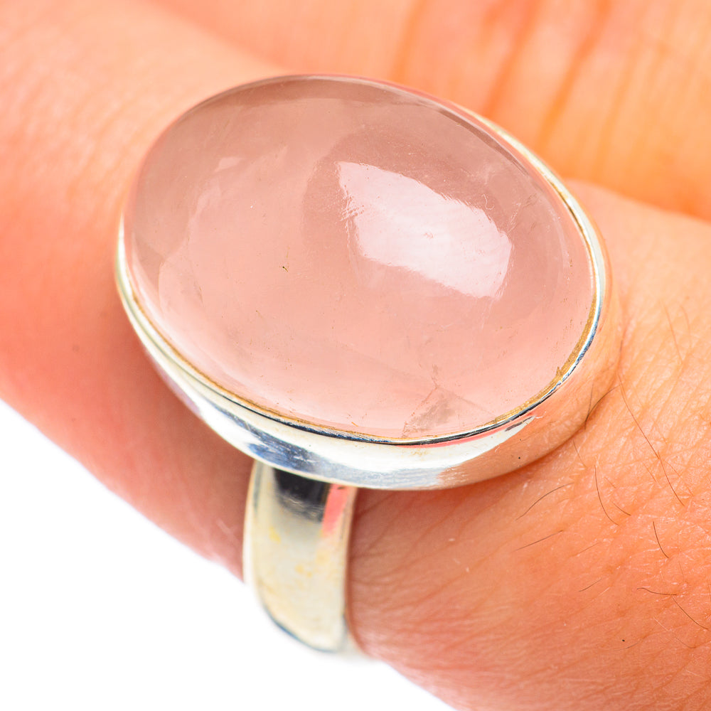 Rose Quartz Rings handcrafted by Ana Silver Co - RING66901