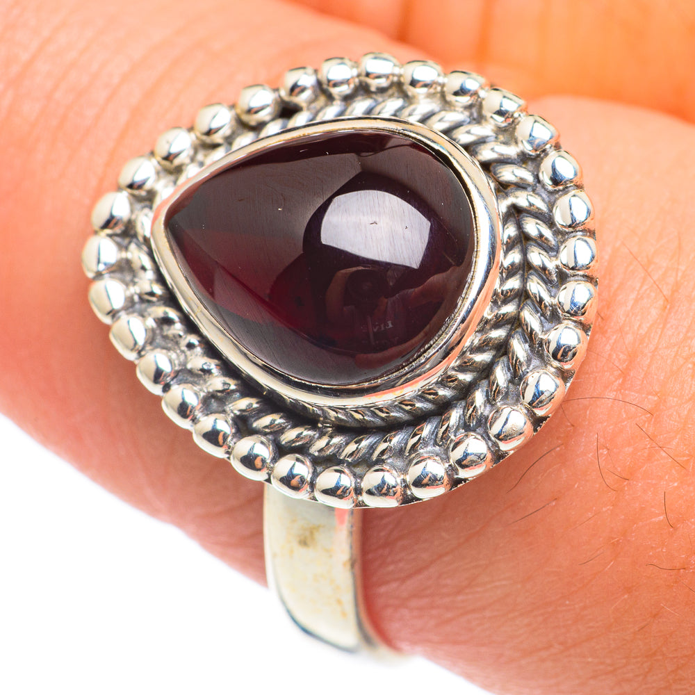 Garnet Rings handcrafted by Ana Silver Co - RING66903