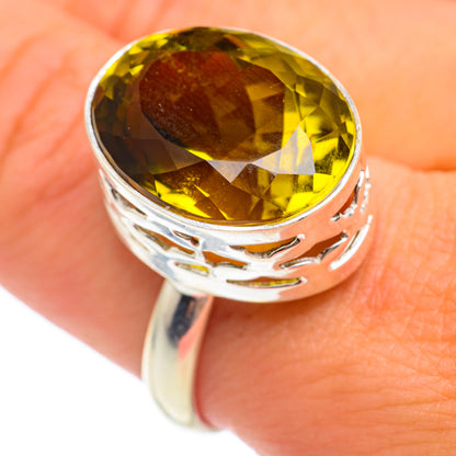 Olive Quartz Rings handcrafted by Ana Silver Co - RING66914