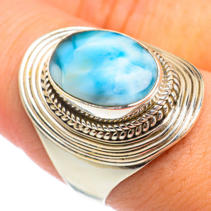 Larimar Rings handcrafted by Ana Silver Co - RING66917