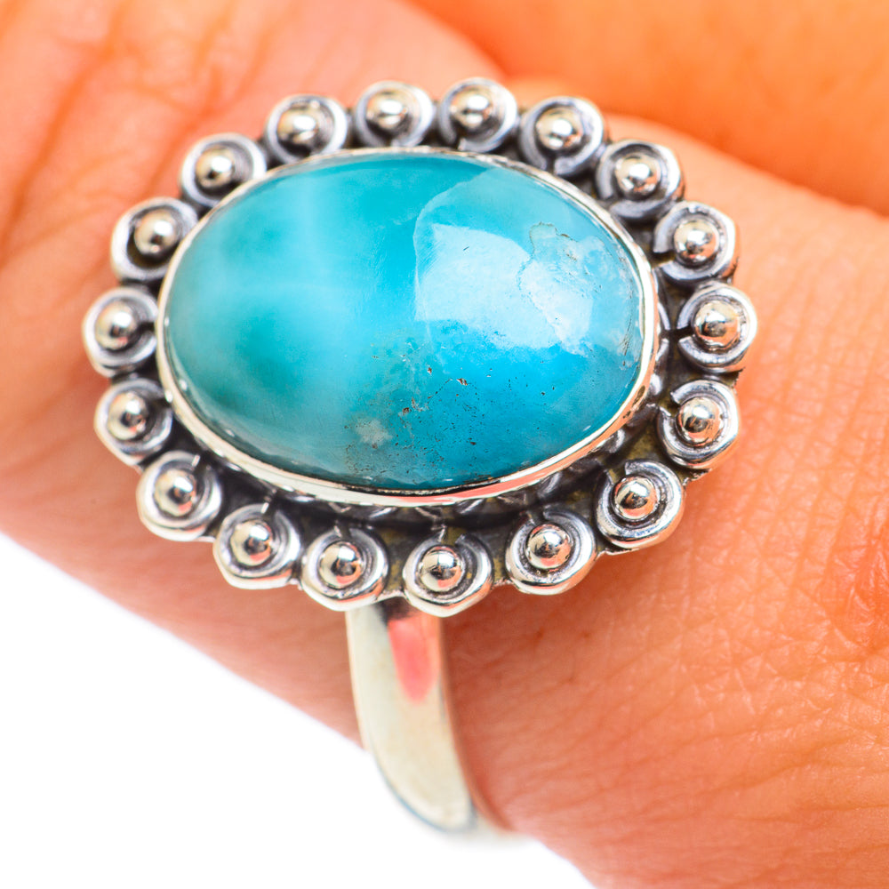 Larimar Rings handcrafted by Ana Silver Co - RING66919
