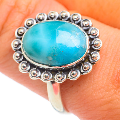 Larimar Rings handcrafted by Ana Silver Co - RING66919