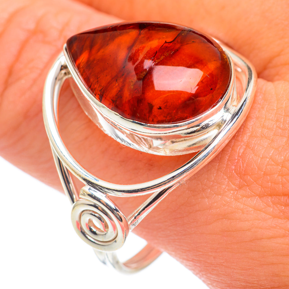 Baltic Amber Rings handcrafted by Ana Silver Co - RING66925