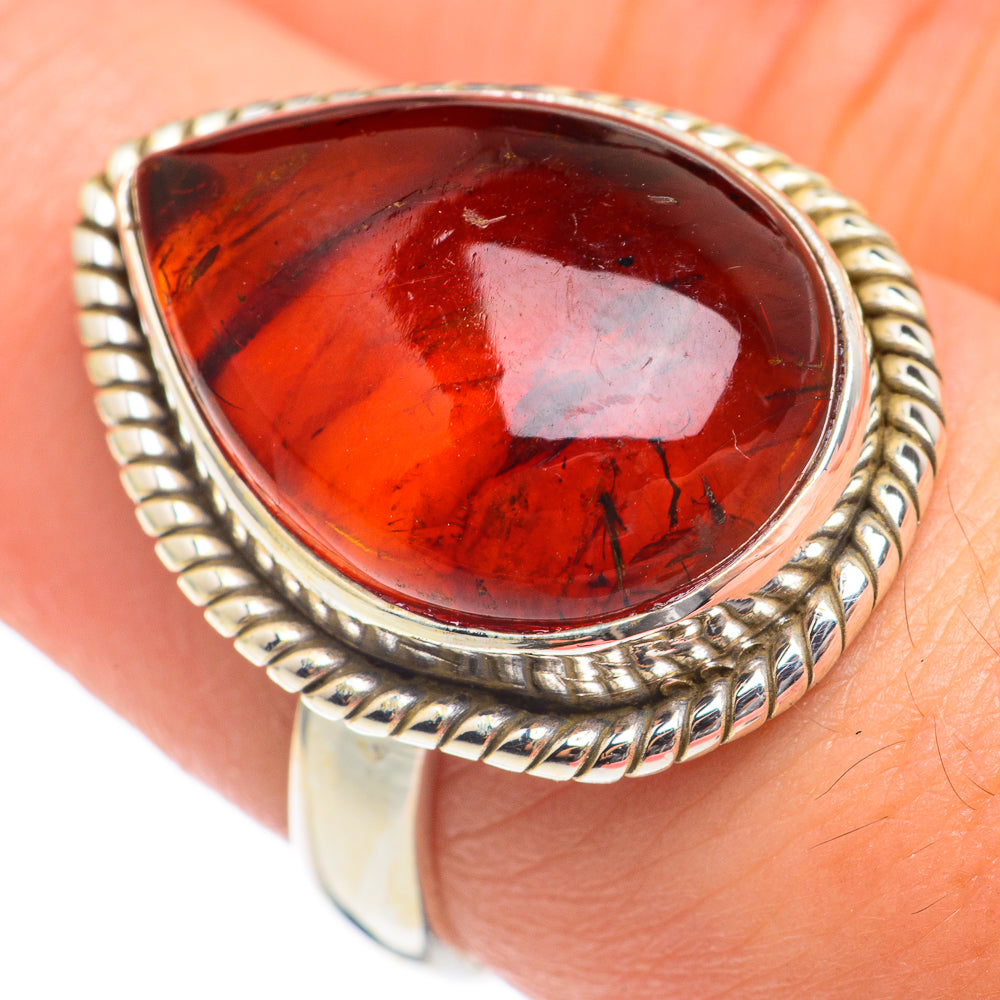 Baltic Amber Rings handcrafted by Ana Silver Co - RING66926