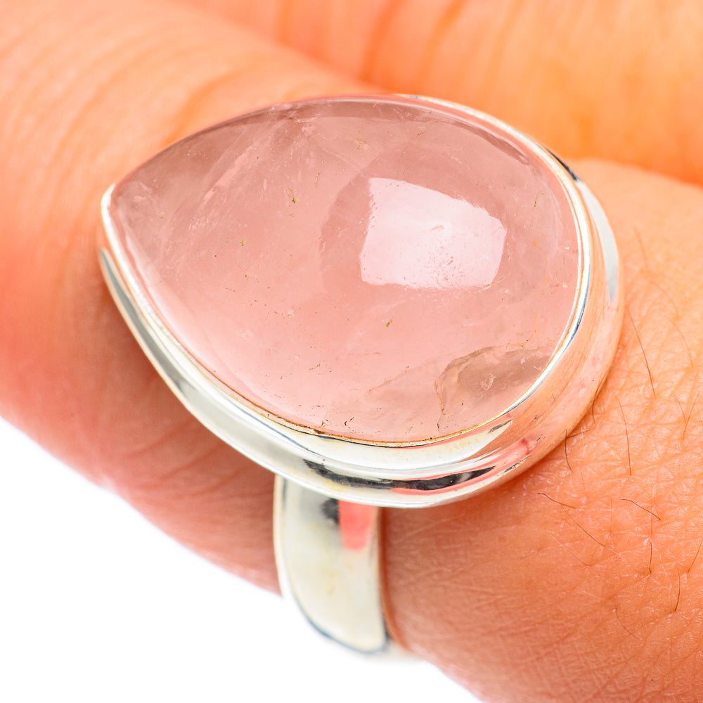 Rose Quartz Rings handcrafted by Ana Silver Co - RING66927