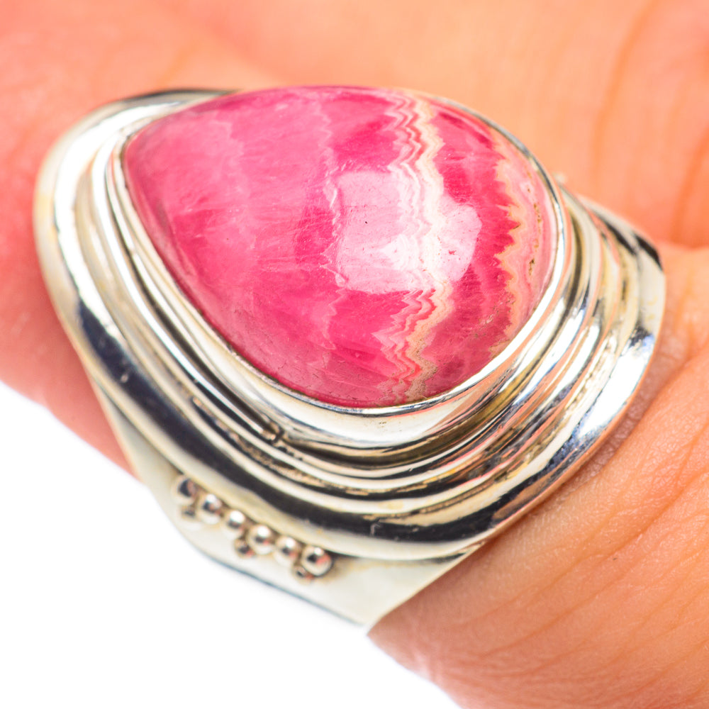 Rhodochrosite Rings handcrafted by Ana Silver Co - RING66928