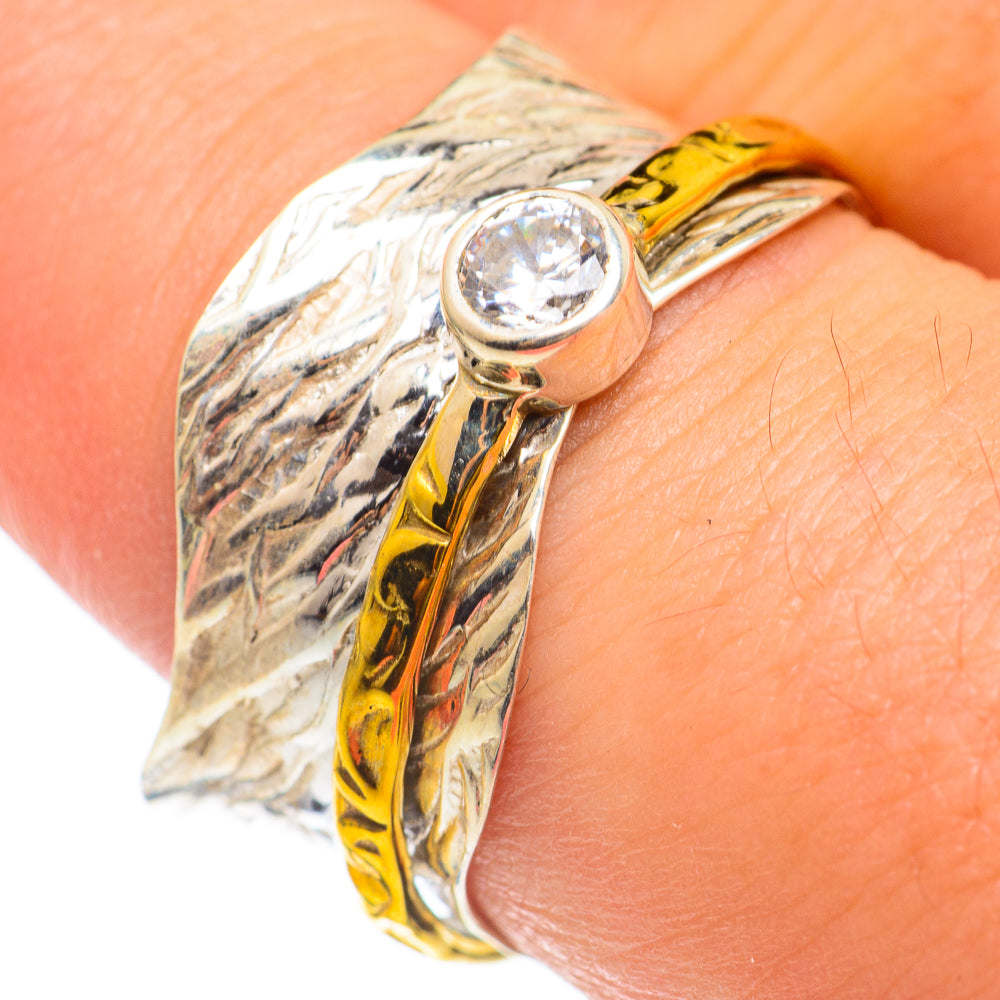 White Quartz Copper Rings handcrafted by Ana Silver Co - RING66935