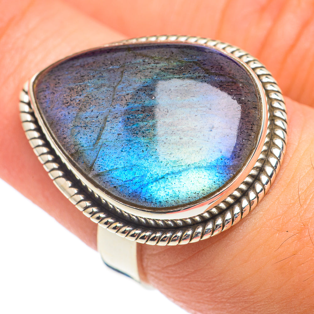 Labradorite Rings handcrafted by Ana Silver Co - RING66938