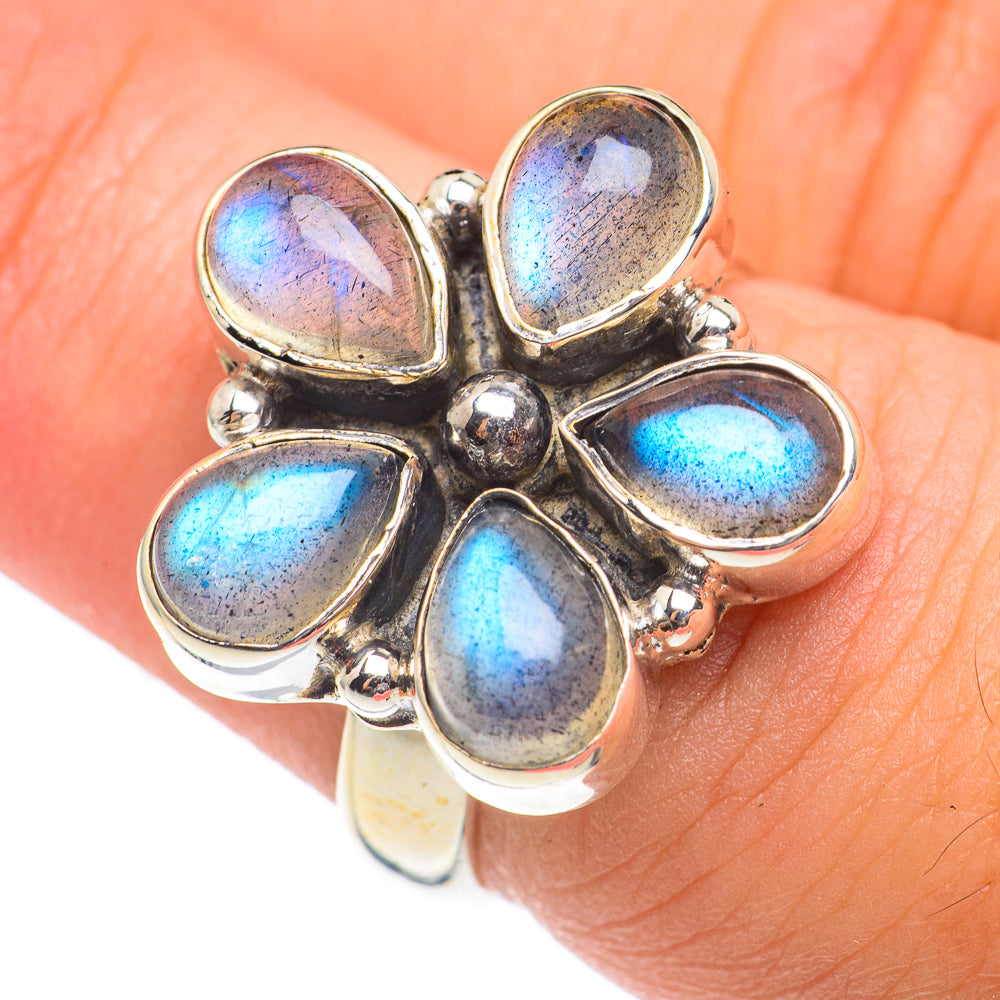 Labradorite Rings handcrafted by Ana Silver Co - RING66940