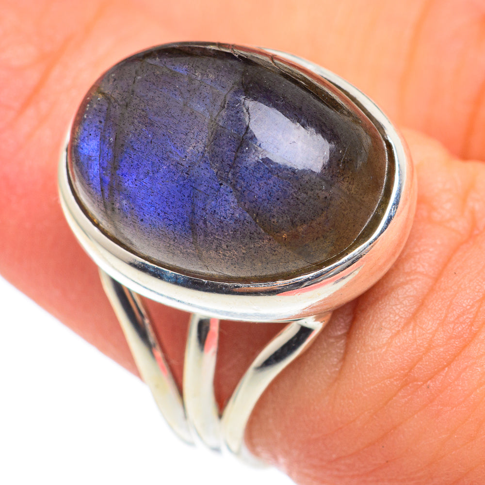 Labradorite Rings handcrafted by Ana Silver Co - RING66943