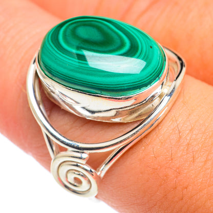 Malachite Rings handcrafted by Ana Silver Co - RING66944