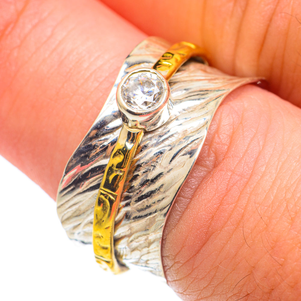 White Quartz Copper Rings handcrafted by Ana Silver Co - RING66958
