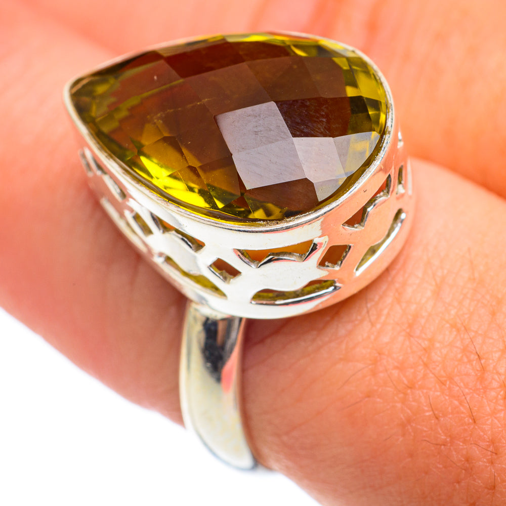 Olive Quartz Rings handcrafted by Ana Silver Co - RING66962