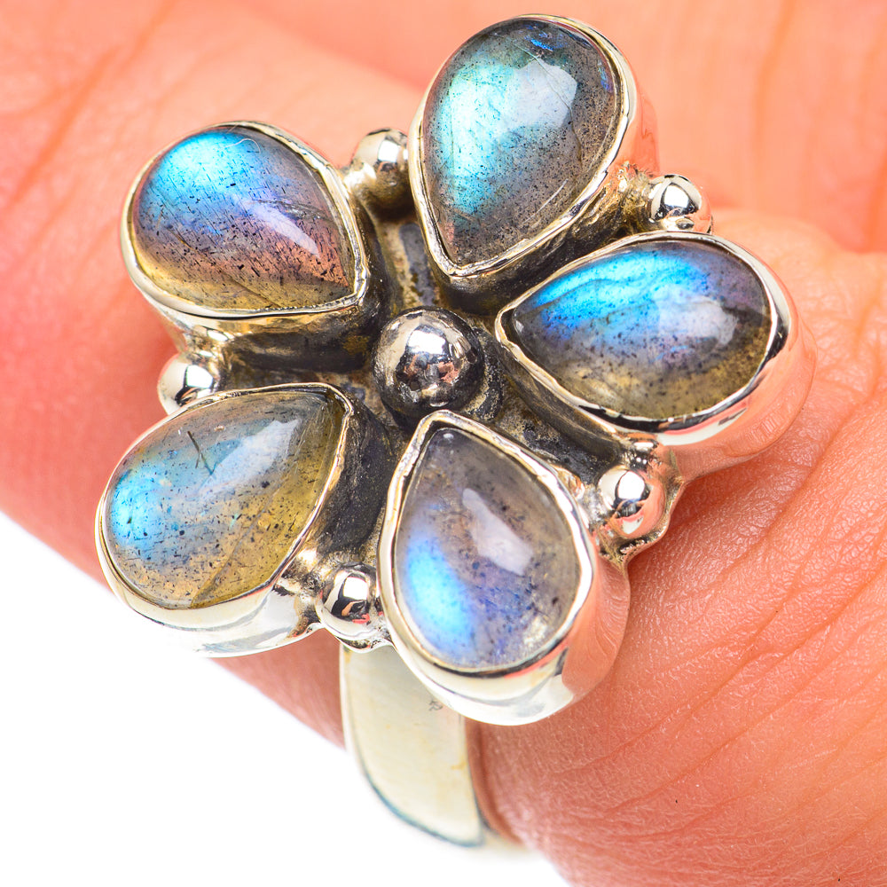 Labradorite Rings handcrafted by Ana Silver Co - RING66963
