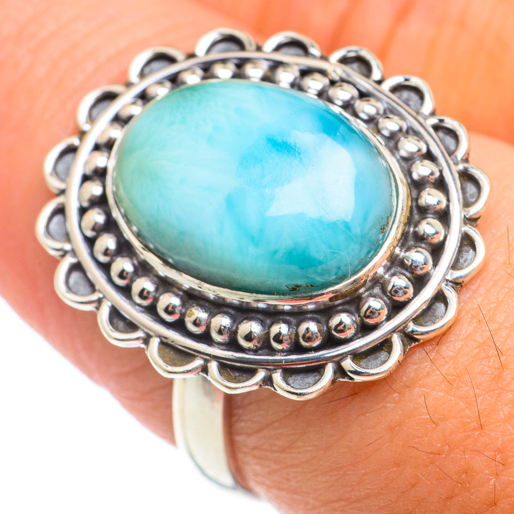 Larimar Rings handcrafted by Ana Silver Co - RING66964