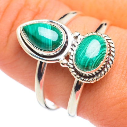 Malachite Rings handcrafted by Ana Silver Co - RING66970
