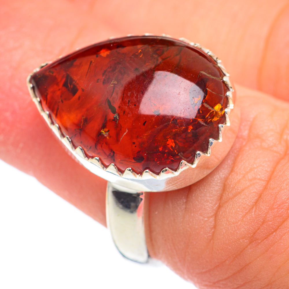 Baltic Amber Rings handcrafted by Ana Silver Co - RING66974