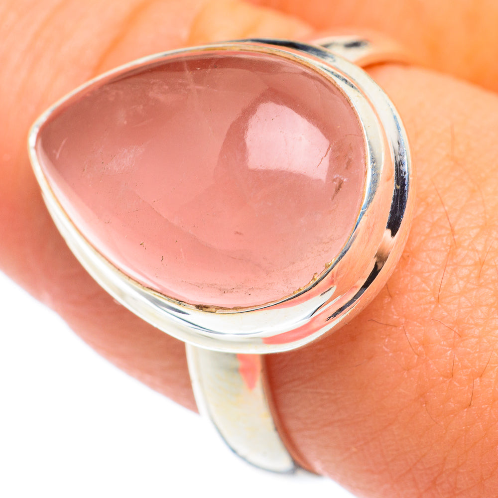 Rose Quartz Rings handcrafted by Ana Silver Co - RING66975