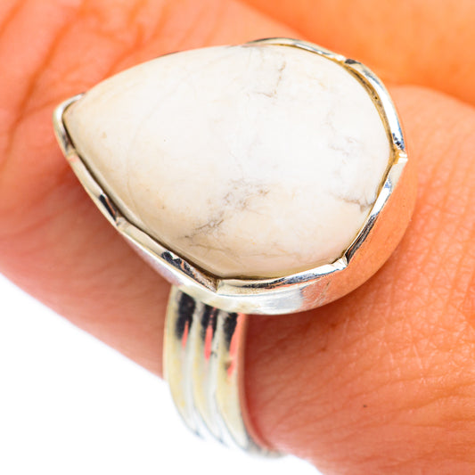 Howlite Rings handcrafted by Ana Silver Co - RING66984
