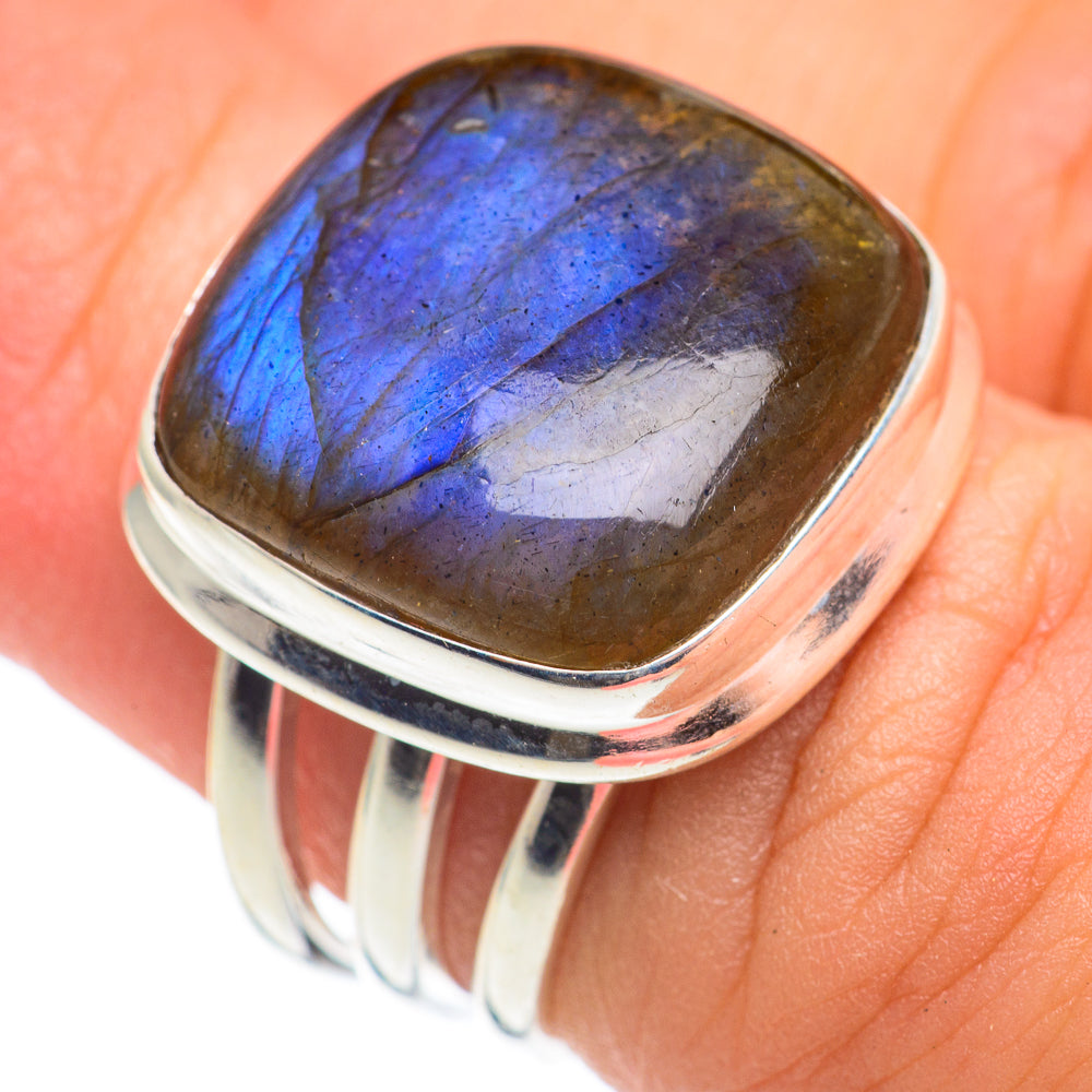 Labradorite Rings handcrafted by Ana Silver Co - RING66990