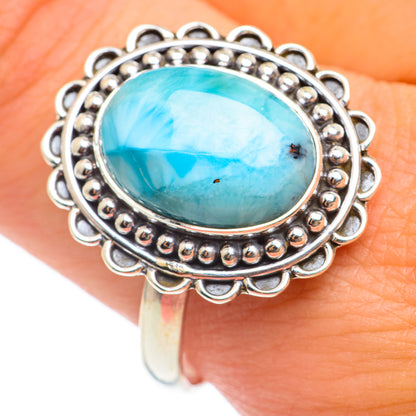 Larimar Rings handcrafted by Ana Silver Co - RING66991