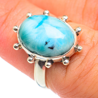 Larimar Rings handcrafted by Ana Silver Co - RING66992